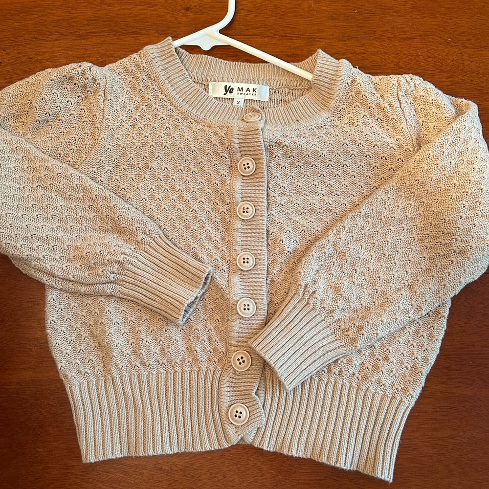 Max Women's Tan Knit Cardigan